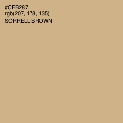 #CFB287 - Sorrell Brown Color Image